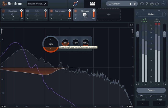 Unmasking the frequencies in the drum and bass samples
