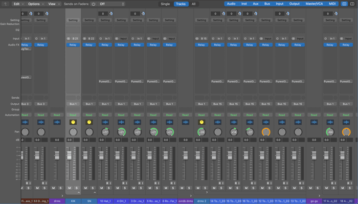 iZotope Relay on all tracks in my session