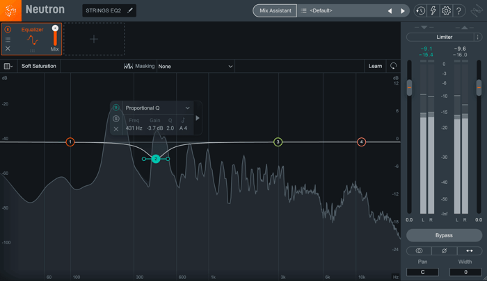 Cutting unwanted frequencies with Neutron
