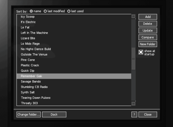 The second instance of Trash 2 set to the Remember Gak preset
