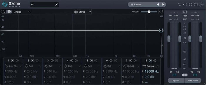 Brickwall low pass filter in Ozone