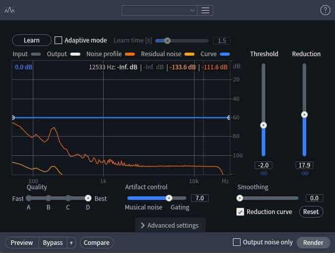 Spectral De-noise in RX