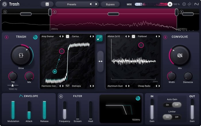iZotope trash distortion plugin
