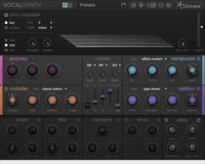Setting the vocoder in VocalSynth for Zapp-like sounds