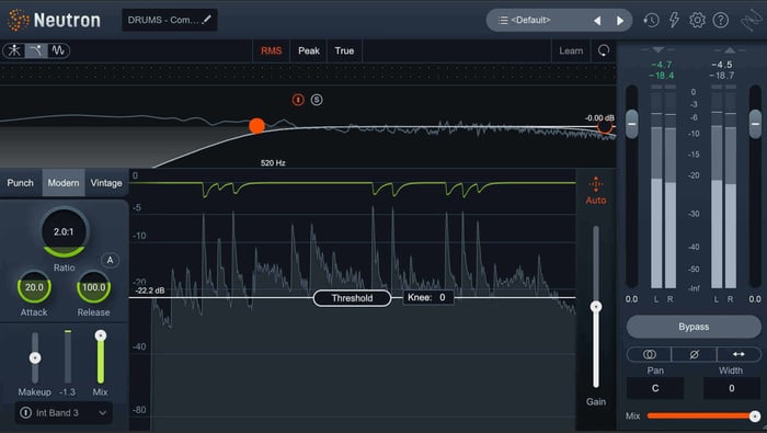 Sidechain detector in iZotope Neutron