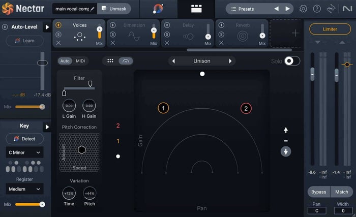 Voices module in Nectar 4