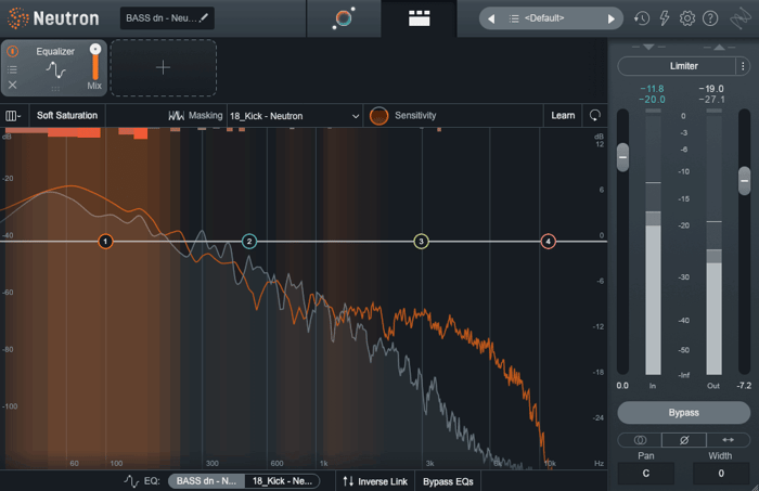 Masking between kick and bass in Neutron