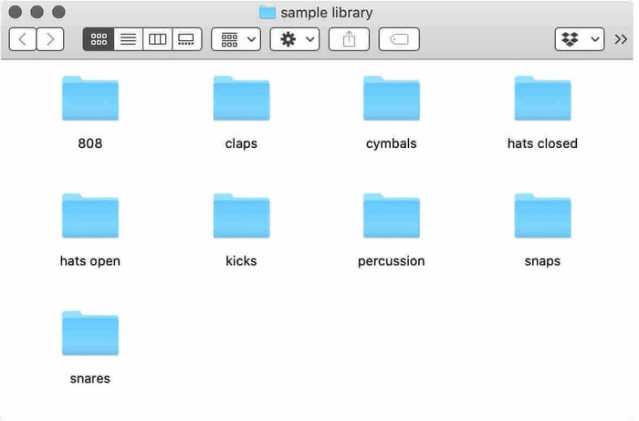 Example of a sample library