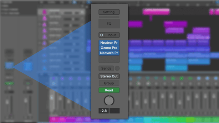 Plug-in effects chain in Logic Pro
