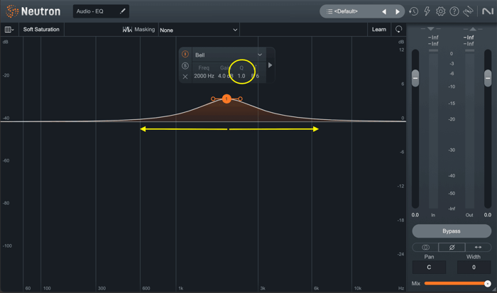 EQ Bandwidth (Q)