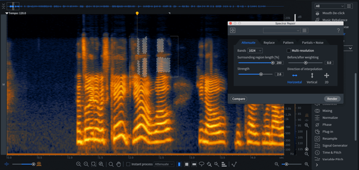 Spectral Repair