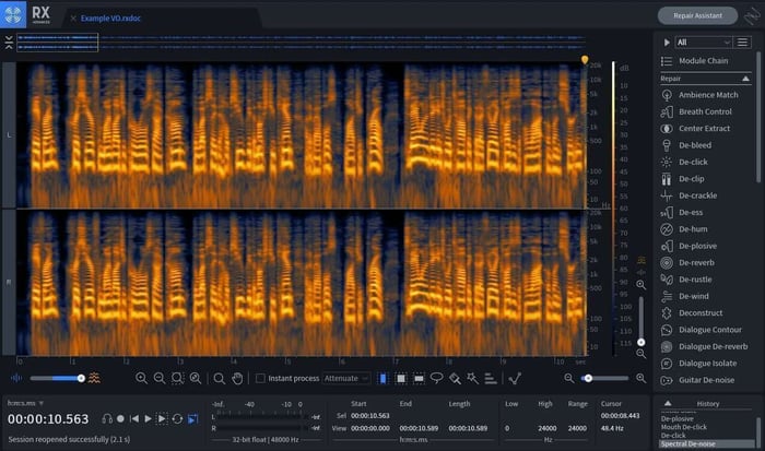 RX 9 standalone audio editor