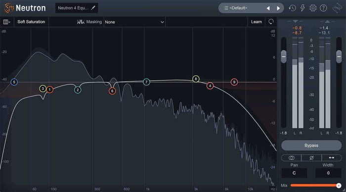 EQ settings for DrumLab toms