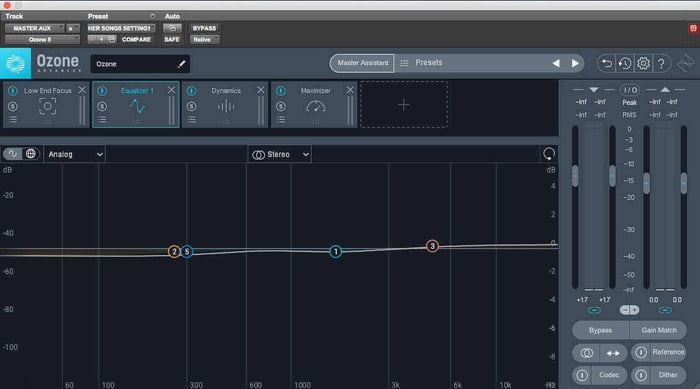 Ozone's Equalizer module