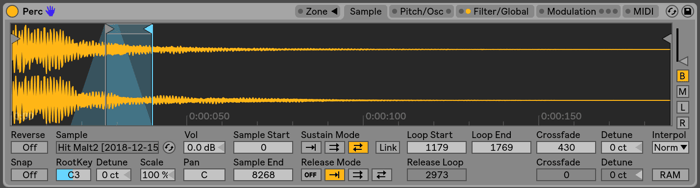 Shorter loop sustain
