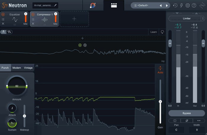 Using Neutron's Punch mode for evening out the hi-hat