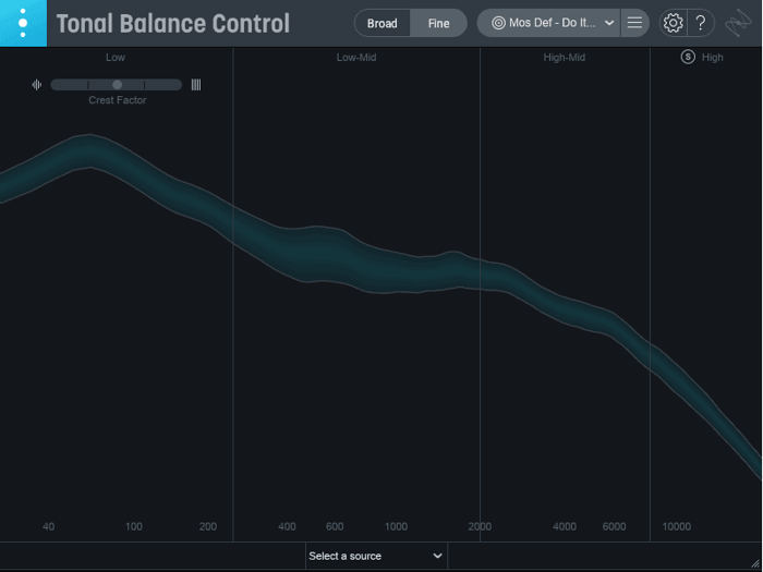 Tonal Balance Control curve for "Do It Now"