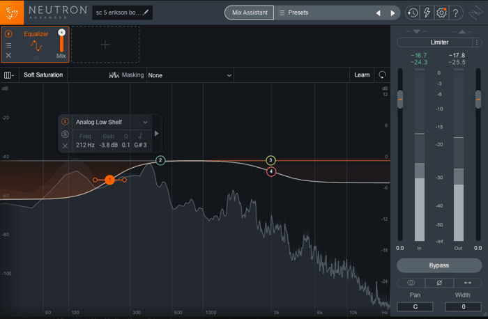 Neutron 3's EQ at beginning of automation