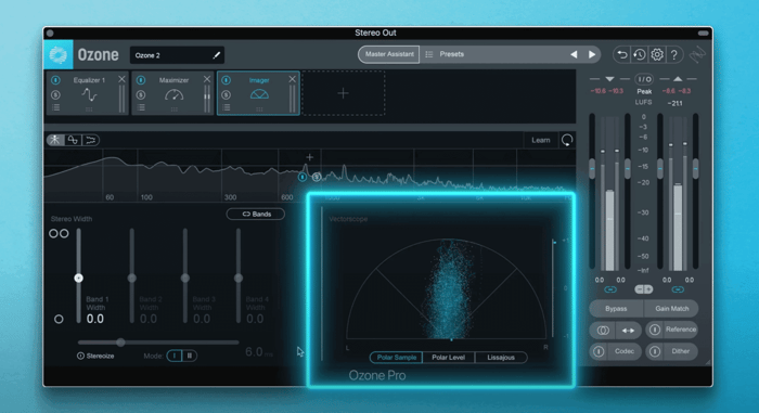 phase correlation meter ozone pro