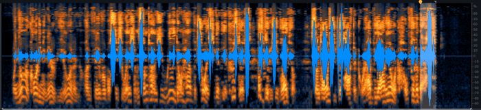 The word “best” highlighted in the RX spectrogram
