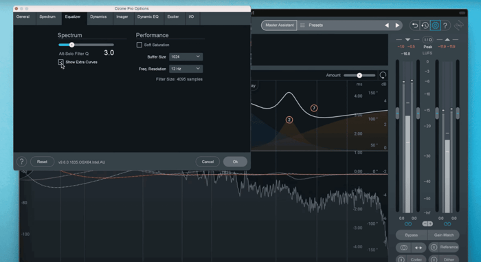ozone pro extra curves feature