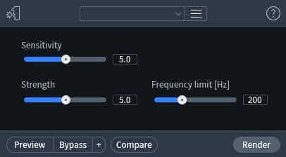 De-plosive module in RX