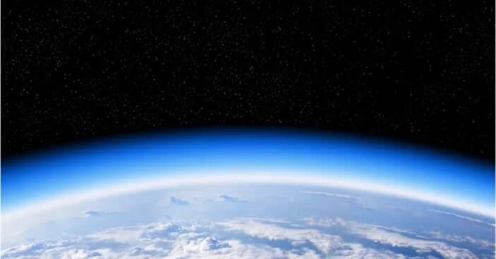 Earth's ozone layer viewed from space