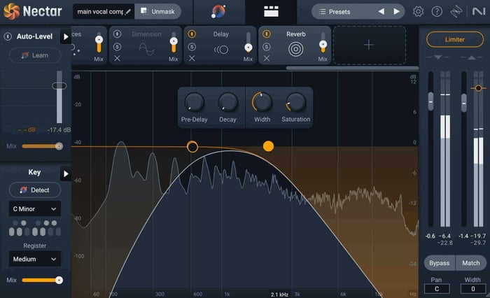 Reverb module in Nectar 4