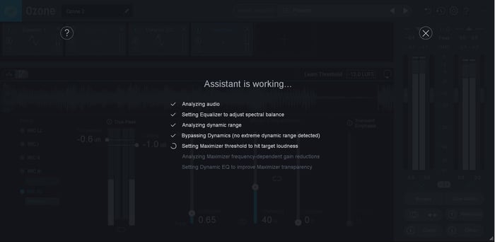 master assistant in ozone pro