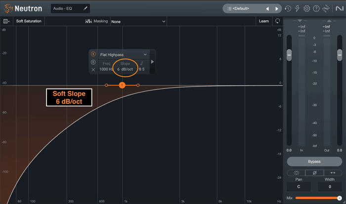 EQ soft slope
