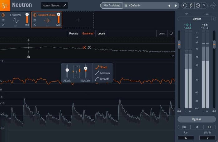 Beefing up the sustain with Transient Shaper