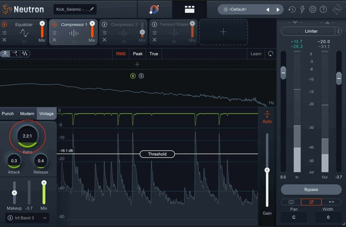 Ratio settings in Neutron compressor