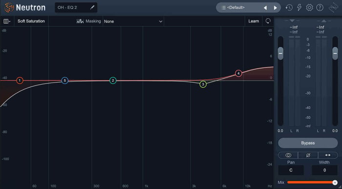Overhead mic EQ settings in Neutron