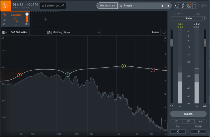 Neutron 3's EQ at beginning of automation