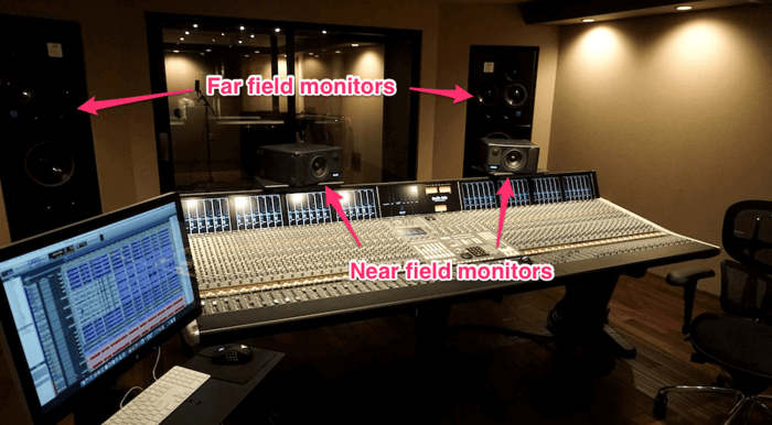 Near field vs. far field monitors