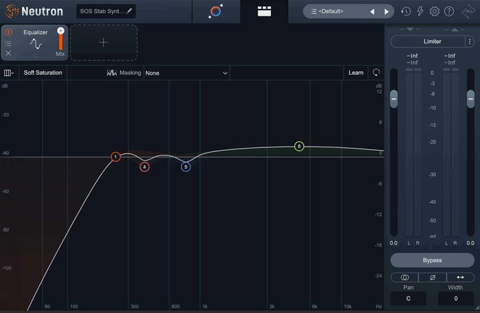 EQ module in iZotope Neutron
