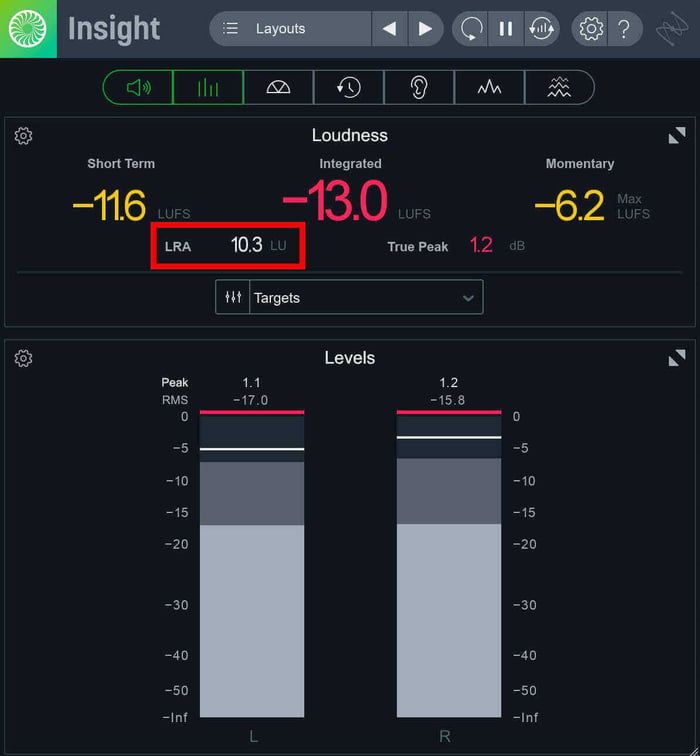 Insight Pro’s LRA readout