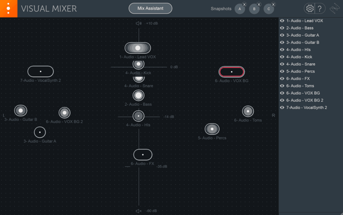 iZotope Visual Mixer