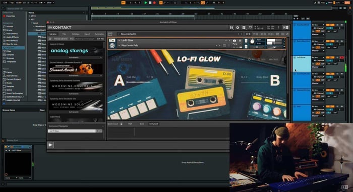 Datsunn uses the LO-FI GLOW plug-in to bring in some texture