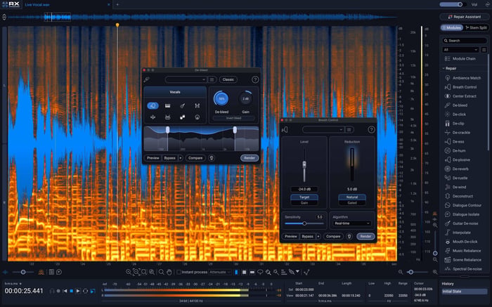 iZotope RX 12 Spectrogram