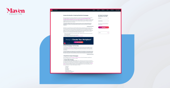Maven Collective: repositioning CTAs results