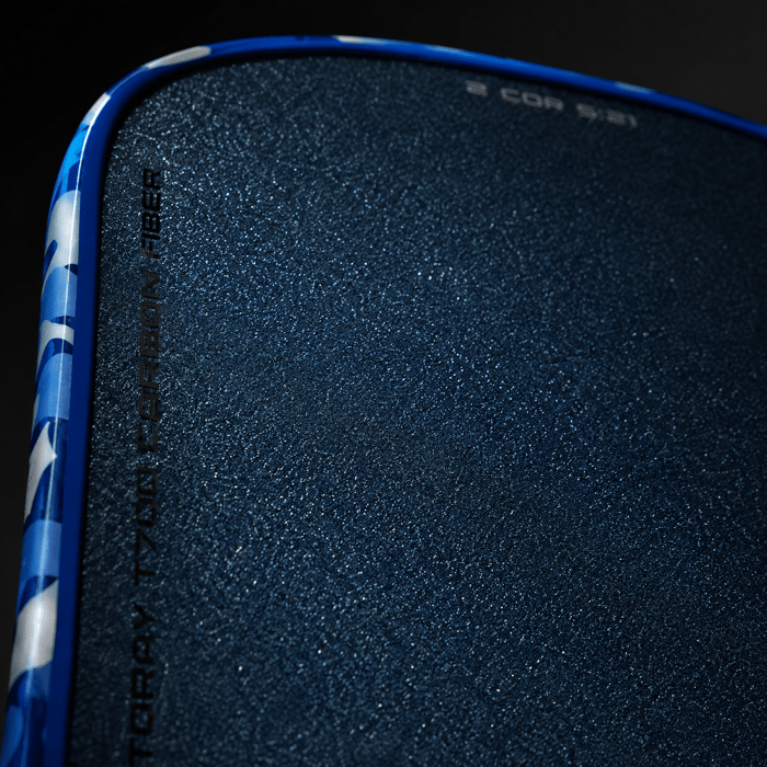 J6CR Crystal Blue review — Blue Grit surface close-up