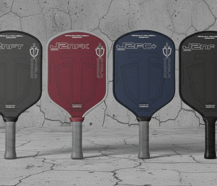 Honolulu pickleball paddles guide featuring J2CR J3CR J6CR J2NF J6NF J2K and J2TI paddles