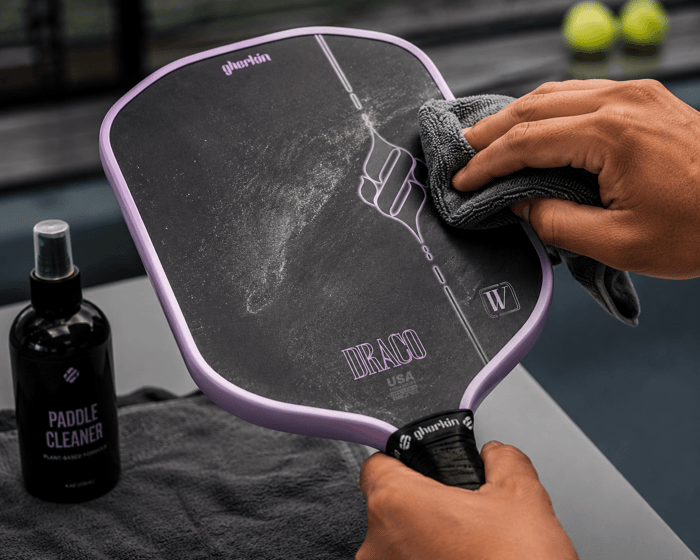 How to clean pickleball paddle — step by step cleaning process with microfiber cloth