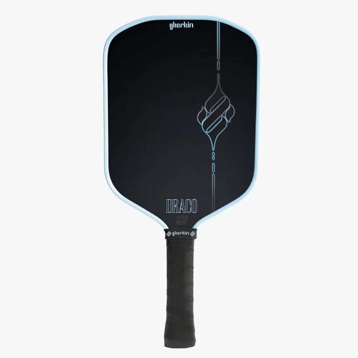 power pickleball paddles Gherkin Draco hybrid paddle for pop stability and counters