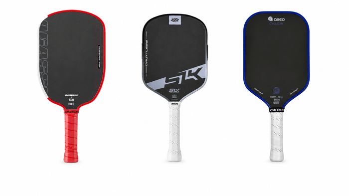 elongated vs hybrid vs standard pickleball paddles side by side comparison