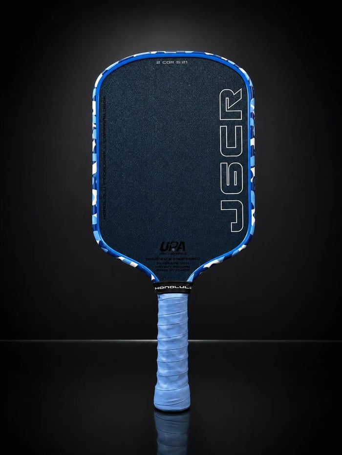 J6CR Crystal Blue review — Honolulu J6CR Crystal Blue paddle full view