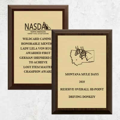 engraved plate custom plaque