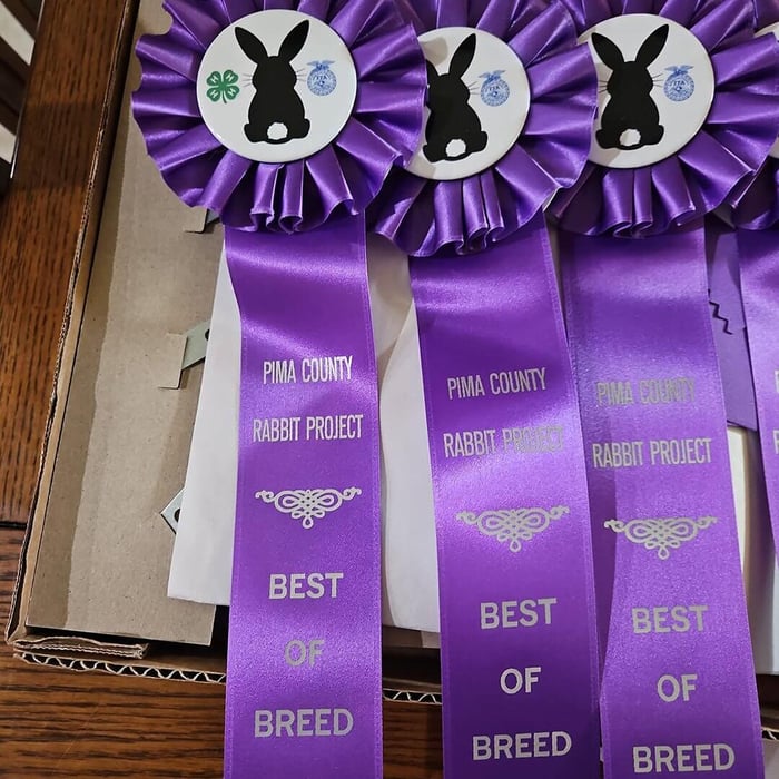 Custom rosettes handcrafted by Hodges Badge Company