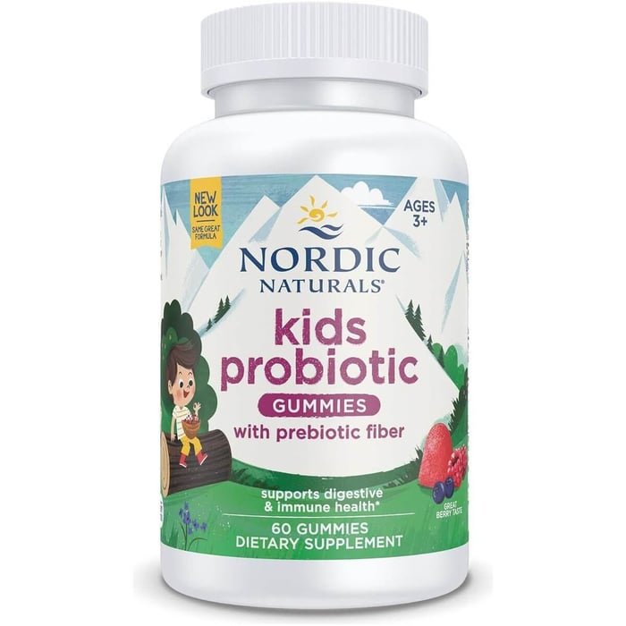 Kids Nordic Flora Probiotic Gummies Nordic Naturals probiotyk dla dzieci w żelkach